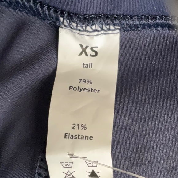 Halara High Waisted Faux Buttons Pockets Straight Leg Pants Navy - Picture 6 of 7